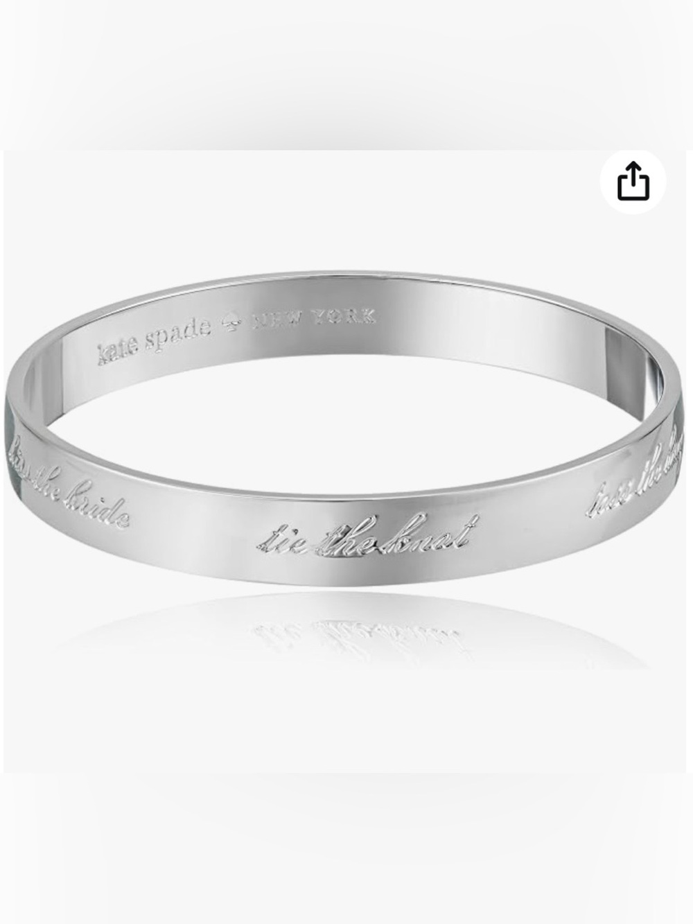 Kate Spade Idiom Silver Bangle Bracelet
